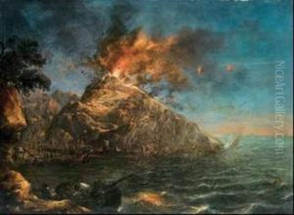 Veduta Dell'eruzione Di Un Vulcano - view 1