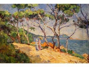 :elegantes En Bord De Cote by Edouard Ducros