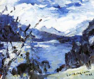 The Walchensee with Mountain Range and Shore
