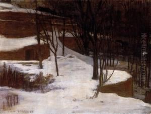 Winter Landscape by Andor Dudits