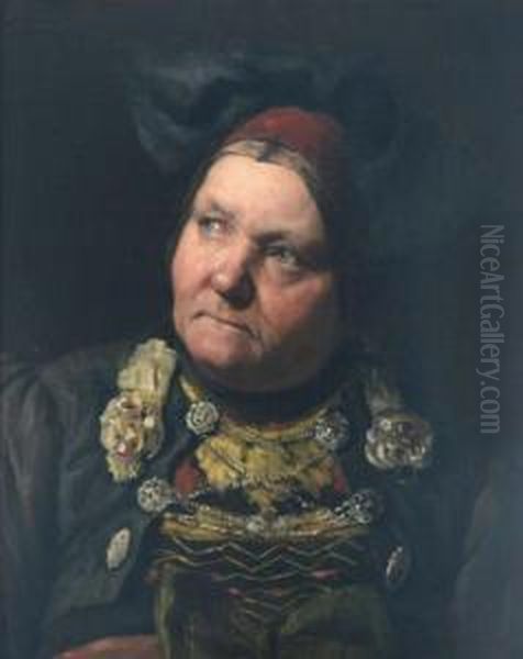 Halbportrat Einer Bauerin In Tracht - view 1