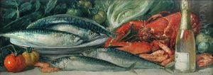 Still Life Of A Lobster by Arthur Dudley