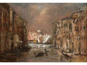 Vue De Venise. by Jacques-Edouard Dufeu