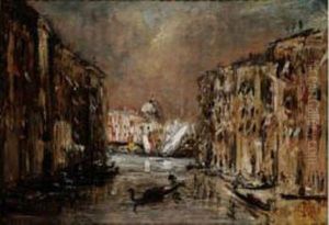 Gondoles Sur Le Grand Canal De Venise