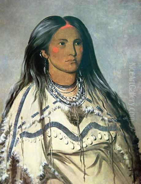 'Mint', a Mandan Indian girl, 1832 - view 1