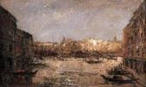 Vue De Venise by Jacques-Edouard Dufeu