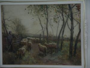 Moving Sheep by John Robert Keitley Duff