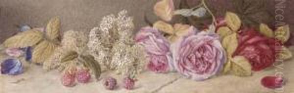Roses And Spiroea - view 1