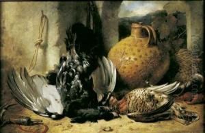 Nature Morte Aux Coq De Bruyere Et Grouse by William Duffield