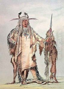 Blackfoot Indian Pe-Toh-Pee-Kiss, The Eagle Ribs by George Catlin