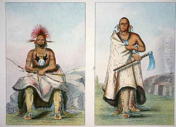 'Buffalo Bull' and 'the Big Elk', 1841 - view 1