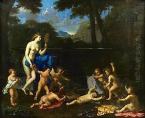 Venus A La Fontaine by Charles Alphonse Dufresnoy