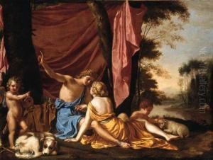 Paris And Oenone by Charles Alphonse Dufresnoy