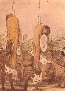Mandran Indian initiation ceremony, 1871 by George Catlin