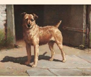 An Irish Terrier by Alfred Duke