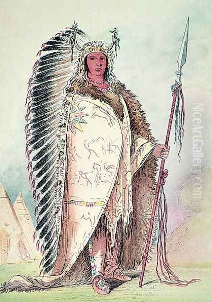 Sioux chief, 'The Black Rock' - view 1