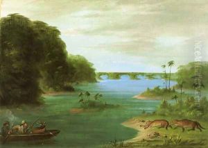 A Jaguar Hunt, Brazil by George Catlin
