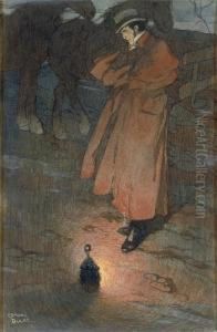 An Illustration For 'shirley' By Charlotte Bronte by Edmund Dulac