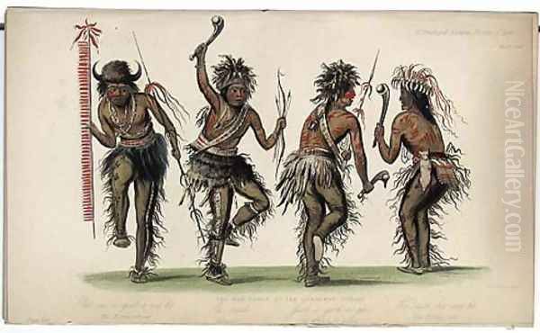 The War Dance by Ojibbeway Indians - view 1