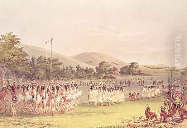 Choctaw Ball-Play Dance, 1834-35 - view 1