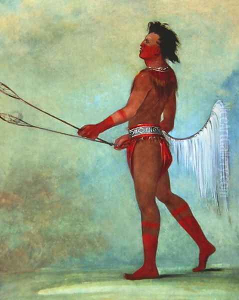 Tul-lock-chish-ko, Drinks the Juice of the Stone, in Ball Player's Dress, 1834 - view 1