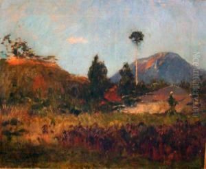 Vue De Mafat Volcan Piton De La Fournese, Reunion by Louis Dumoulin