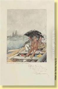 Trois Hommes Dans Un Bateau