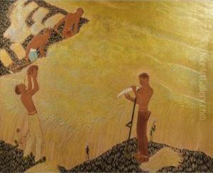 La Moisson by Jean Dunand