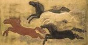 Chevaux by Jean Dunand