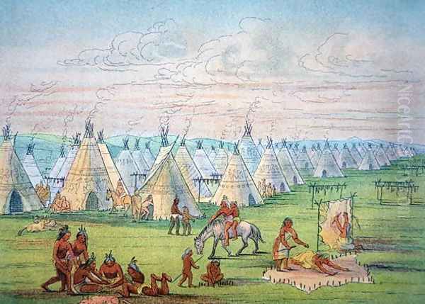 Sioux Camp Scene, 1841 - view 1
