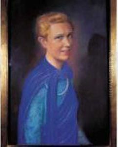 < Portait De Madame Joubert >. by Jean Dunand