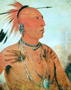 Brave Chief, 1832 by George Catlin