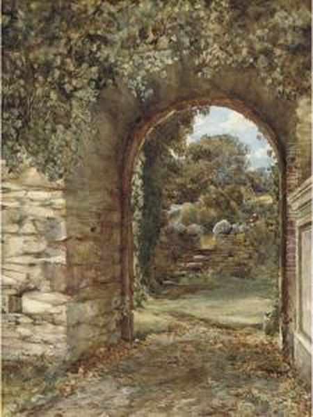An Ivy-clad Arch With A View To A Garden Beyond - view 1