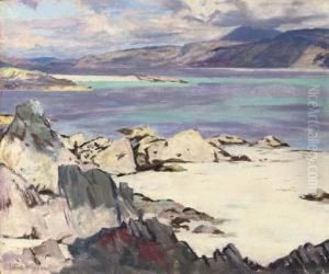 View Of Iona by John Mckirdy Duncan
