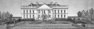 The White House in 1820 by George Catlin