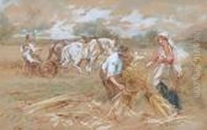 Harvesting The Hay 'w. Duncan' by Walter Duncan