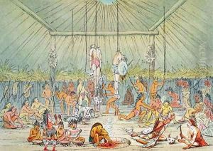 Mandan ceremony by George Catlin
