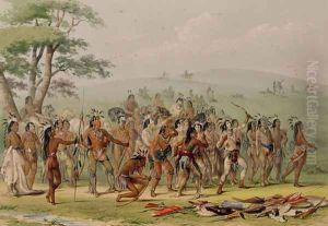 Mandan Archery Contest, c.1832