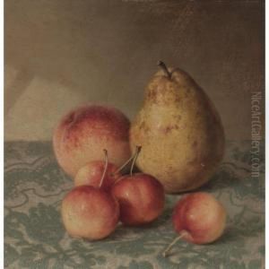 Pear, Peach And Cherries