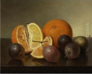 Still Life: Oranges And Plums by Robert Spear Dunning