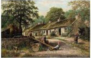 See-saw, The Old Cottage Homes, Lamlash, Arran by Albert Dunnington