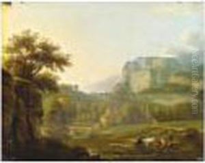 Paysage Montagneux by Alexandre-Hyacinthe Dunouy