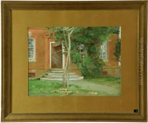 Doorway Of Nelson House, Yorktown, Virginia by John Ward Dunsmore