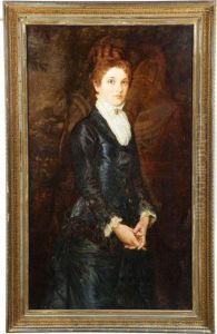 Portrait Of Sarah Alice Dunsmore by John Ward Dunsmore