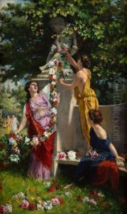 Classical Maiden With Garlands