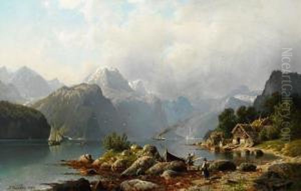 Norwegischer Fjord Von Hardanger - view 1