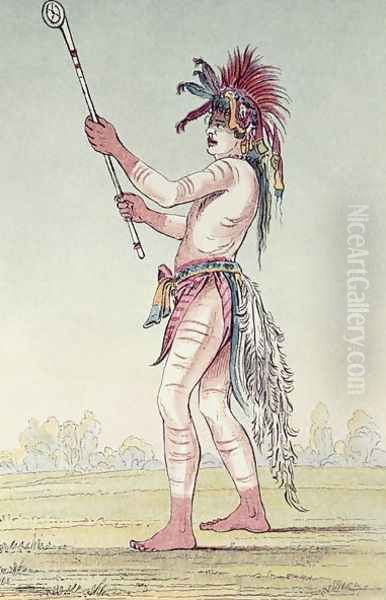 Sioux ball player We-Chush-Ta-Doo-Ta, 'The Red Man' - view 1