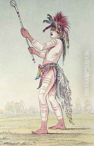 Sioux ball player We-Chush-Ta-Doo-Ta, 'The Red Man'