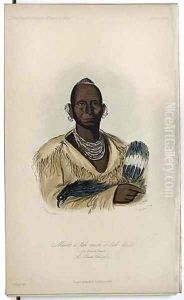 Muck-a-tak-mish-o-kah-kaik, a Sauk Chief by George Catlin