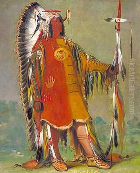 Máh-to-tóh-pa, Four Bears, Second Chief, in Full Dress - view 1